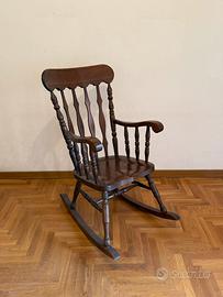 Sedia dondolo classic vintage