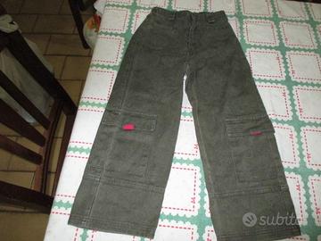 Nr. 1 pantalone in cotone per bimbe per 1/2 tempi