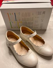 Scarpe bambina Geox taglia 33 - pelle colore panna