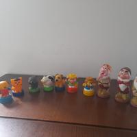 Giochi in plastica 7 animaletti e 3 nani