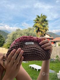 Clutch tonda bicolore