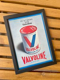 Pubblicità vintage originale anni 60 - Valvoline