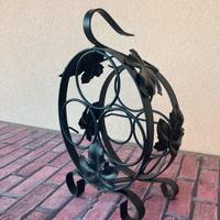 Porta bottiglie in Ferro Battuto - per 3 bottiglie