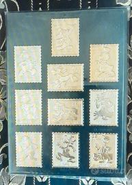 francobolli metallo disney operazione quack