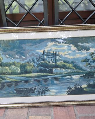 Quadro ricamato mezzopunto