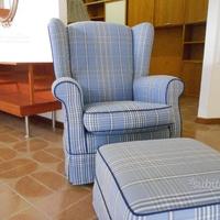 Poltrona bergere Rs Valeo con pouf sconto 50%