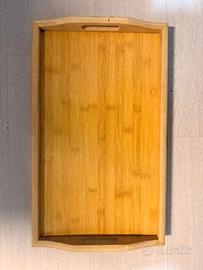 Vassoio in bambù con manici