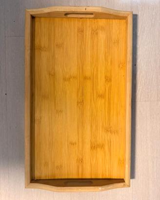 Vassoio in bambù con manici