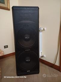 Coppia Casse Acustiche Passive 1400 W max