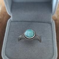 Anello Turchese in Argento S925 – Stile Vintage