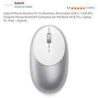 Mouse Wireless Satechi M1 Alluminio Argento