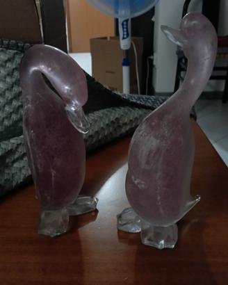 Sculture in vetro artistico di Murano con firma