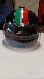 casco LEM nero/tricolore 