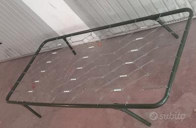 rete letto singolo branda in metallo  salvaspazio