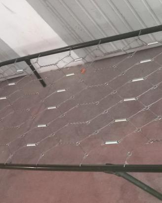 rete letto singolo branda in metallo  salvaspazio