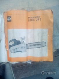 manuale uso e manutenzione motosega STIHL 08S