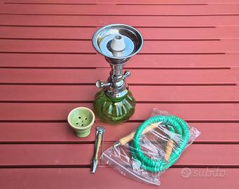 Shisha / Narghilè verde mai utilizzato!
