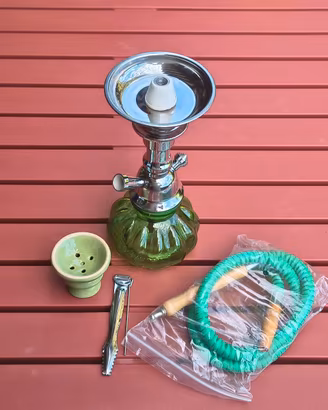 Shisha / Narghilè verde mai utilizzato!
