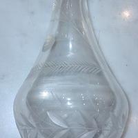 VASO CRISTALLO CON BASE ARGENTO