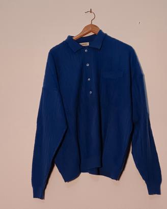Maglia Blu Pura Lana