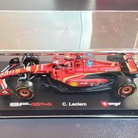 Ferrari SF 24 1:43 Burago C.Leclerc Monaco 