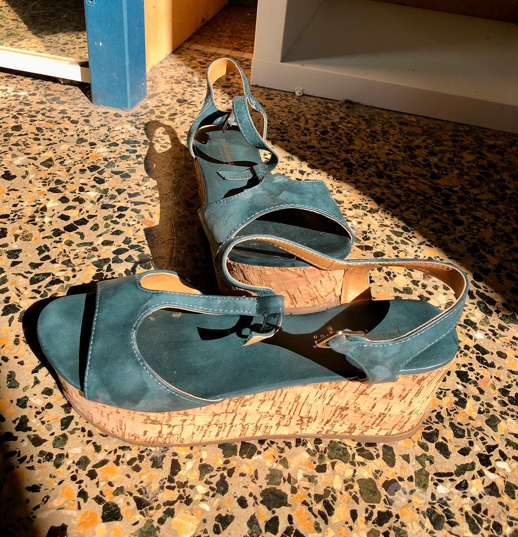 Sandali platform verde petrolio PrimaDonna 38 Abbigliamento e Accessori In vendita a Pisa