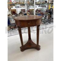 TAVOLINO STILE IMPERO TESTINE SFINGE IN OTTONE