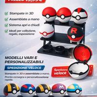 Poké Ball apribili stampate in 3D – personalizzabi