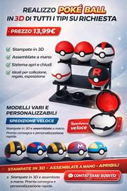 Poké Ball apribili stampate in 3D – personalizzabi