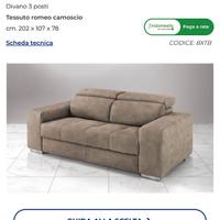 DIVANO LISA 3 POSTI