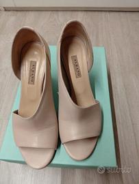 Scarpe Albano open toe beige rosato Tg 38