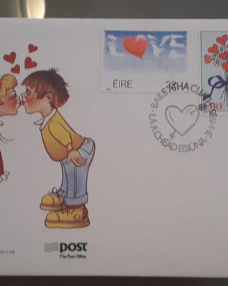 buste + francobolli  con tema amore