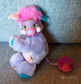 Mattel Popples Clip viola vintage bambola peluche
