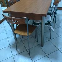 Tavolo 6 posti allungabile + 6 sedie legno ferro