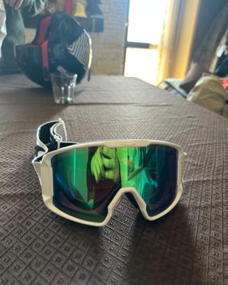 Maschera da sci/snowboard Oakley Prizm bianca