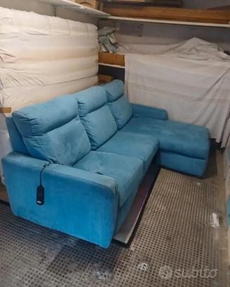 Divano salotto 3 posti Alcantara 