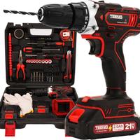 Trapano Avvitatore Doppia Batteria 2Ah 45Nm