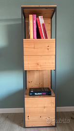 Mobile libreria artigianale moderno industrial