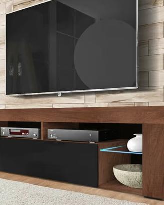 SELSEY Mobile per TV, Noce/Nero Lucido