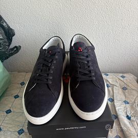 Scarpe da ginnastica sneaker Peuterey blu in camos