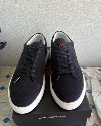 Scarpe da ginnastica sneaker Peuterey blu in camos