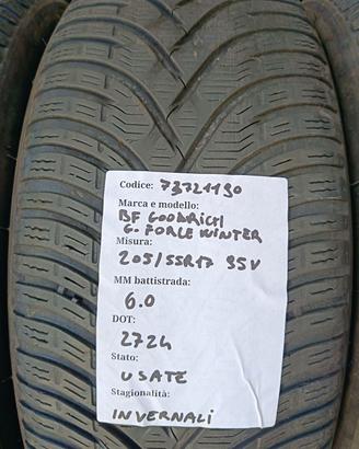 4 GOMME USATE INVERNALE 2055517 - CP73721190