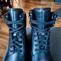 Anfibi Moncler pelle neri
