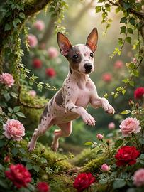 Cuccioli di American hairless terrier ( cane nudo)