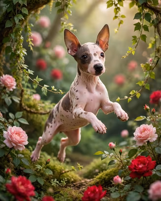 Cuccioli di American hairless terrier ( cane nudo)