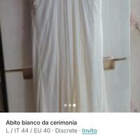 abito  da cerimonia ,crema  stile impero .