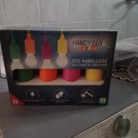 4 lampadine colorate 