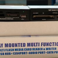 Card Reader Writer Int 3.5" One Black USB 2.0 pc