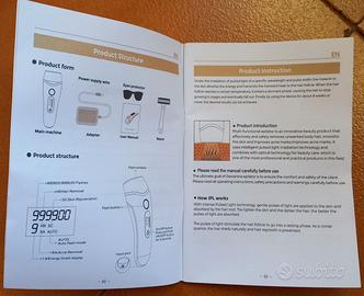 Epilatore luce pulsata