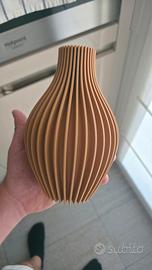 Vaso decorativo moderno a coste - 3D